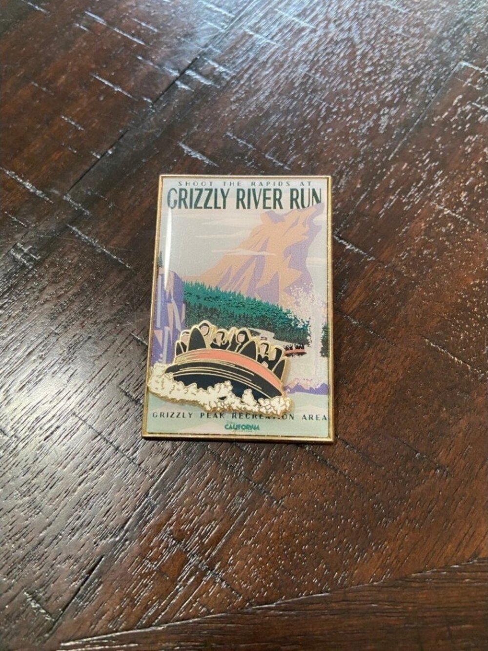 Walt Disney Imagineering Grizzly River Run Disneyland‎ Poster Pin LE